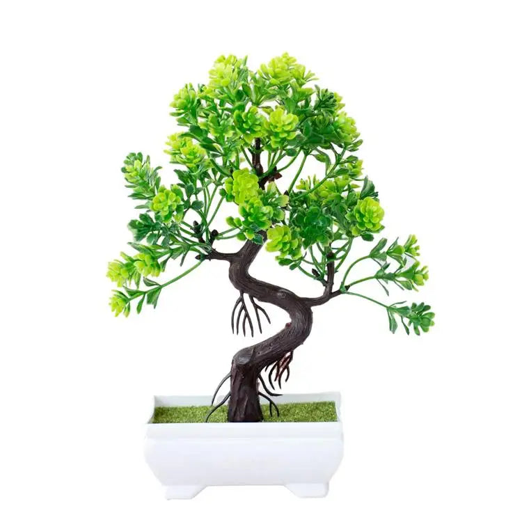 Plastic Bonsai Tree – Fake Potted Plant for Home Decor