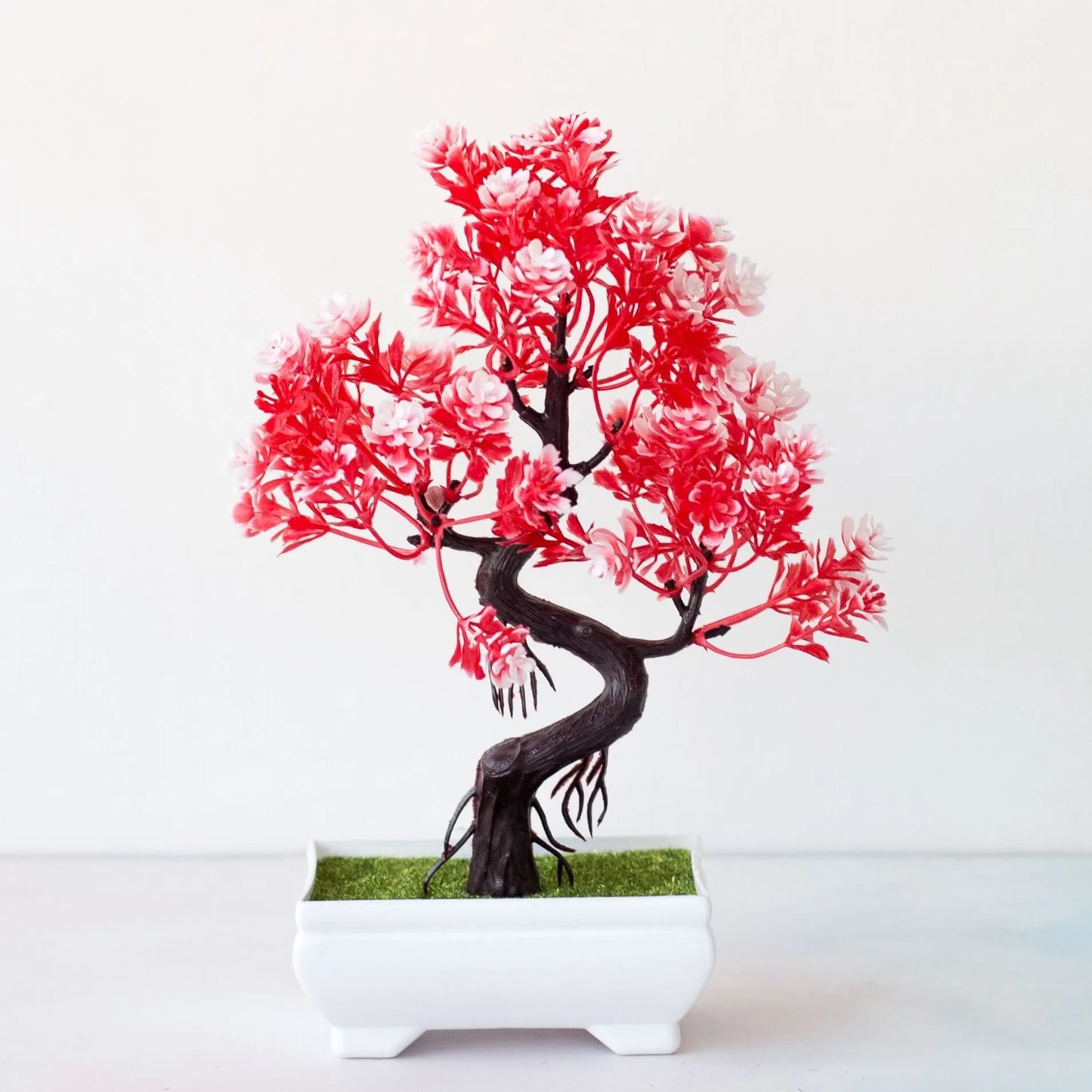 Plastic Bonsai Tree – Fake Potted Plant for Home Decor