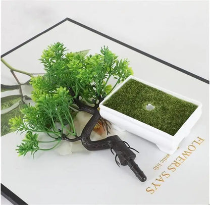Plastic Bonsai Tree – Fake Potted Plant for Home Decor